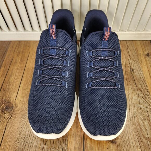 Skechers Slip-Ins Bobs Sport Zinergy Womens 8 Navy Blue Hands Free Walking Shoes - Picture 8 of 9